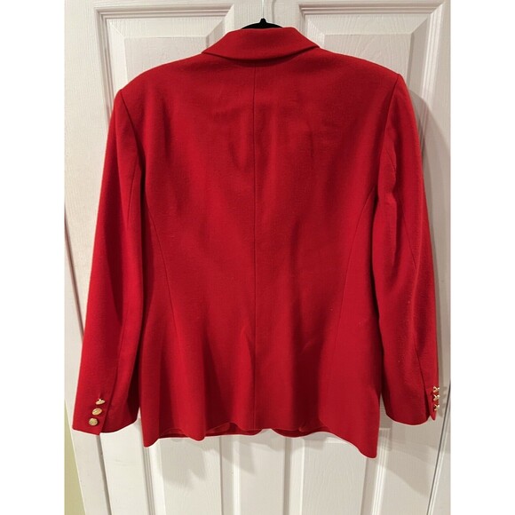 Pendleton Blazer Womens 10 Knockabouts Red Jacket Virgin Wool Preppy Vintage USA - Picture 7 of 8